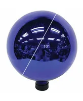 Gardener's Select GSA14BFG07 Glass Gazing Globe, Metallic Blue, 10