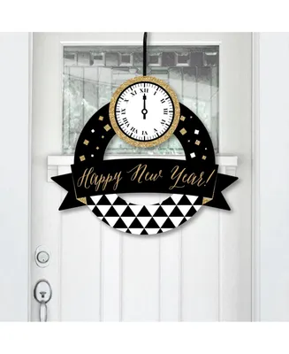 New Year's Eve - Gold - Outdoor New Years Eve Party Decor - Front Door Wreath