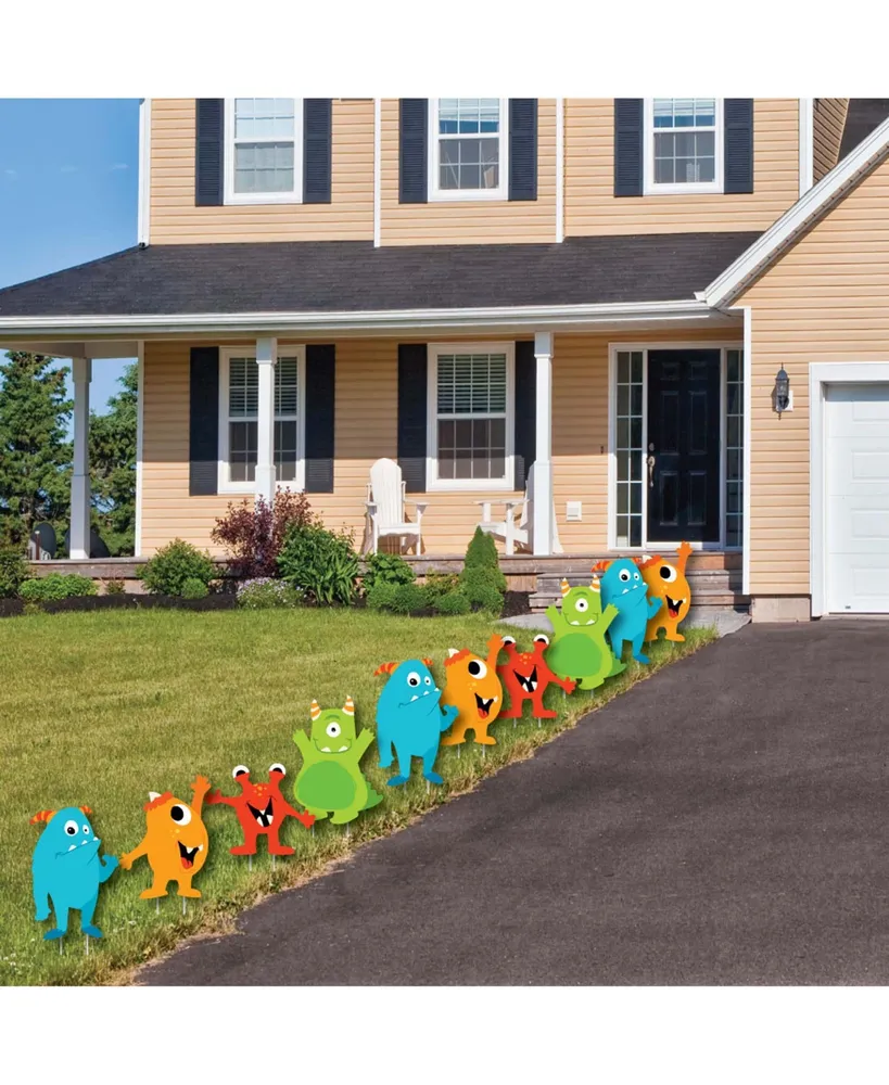 Monster Bash - Lawn Decor - Outdoor Party Yard Decor - 10 Pc