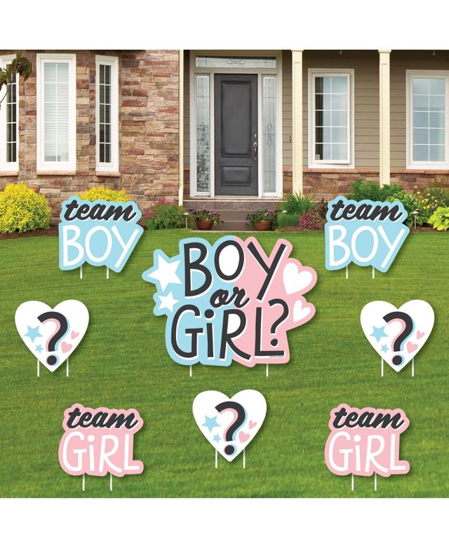 Big Dot of Happiness Baby Gender Reveal - Team Boy or Girl Party DIY  Decorations - Clothespin Garland Banner - 44 Pieces