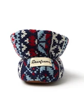 Dearfoams Kid's Fairisle Baby Bear Warm Up Bootie