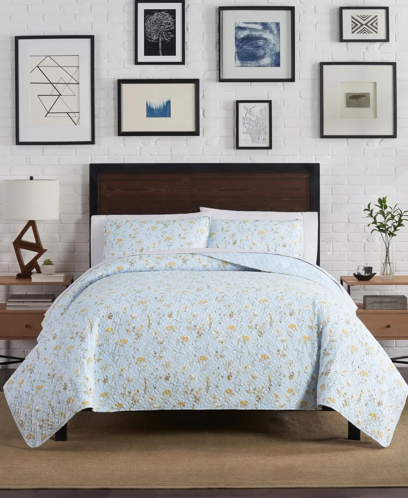 Lucky Brand Adele Floral 3 Piece Quilt Set