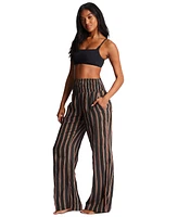 Billabong Juniors' New Wave Striped Wide-Leg Pants