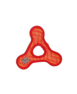 DuraForce Jr TriangleRing ZigZag Red-Red, Dog Toy