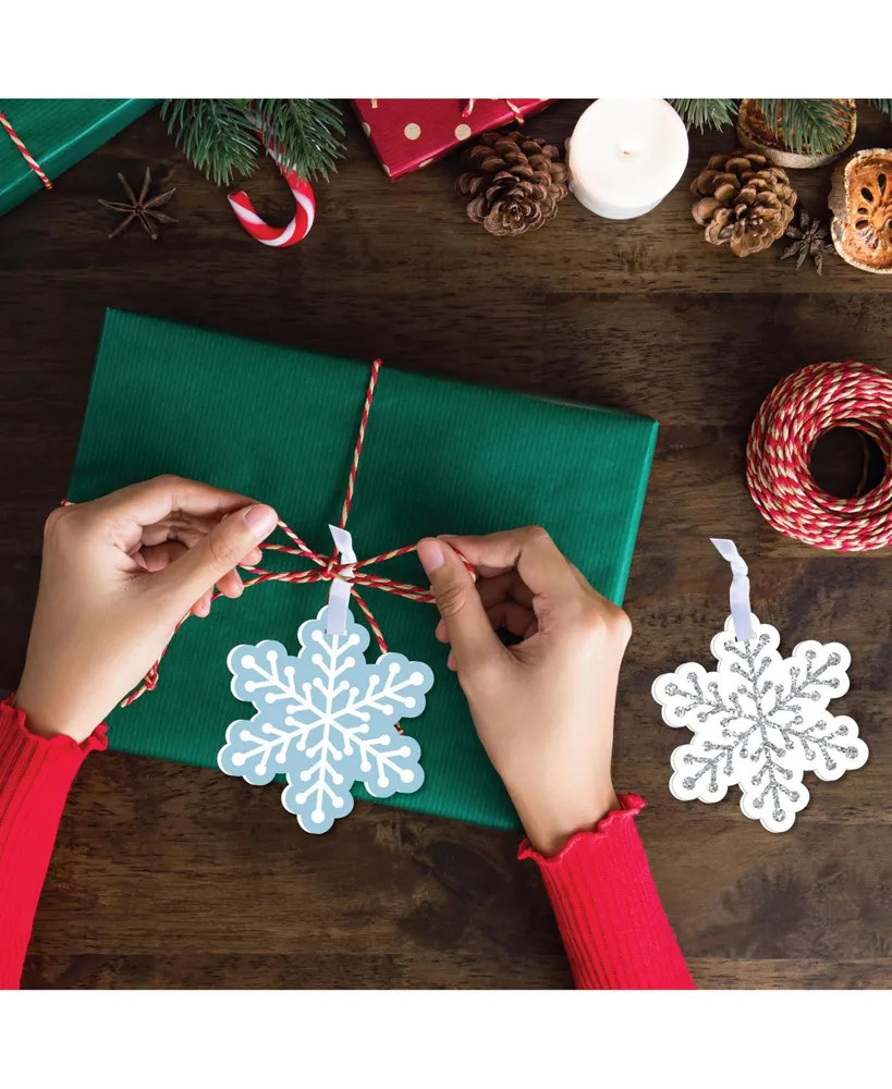 Winter Wonderland - Holiday Party Decor - Christmas Tree Ornaments - Set of 12