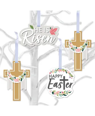 Religious Easter - Christian Holiday Decorations - Tree Ornaments - Set of 12