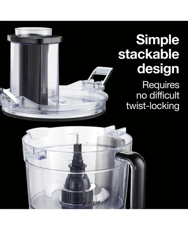 Proctor Silex Quick Clean 9-Cup 1-Speed Grey Food Processor with