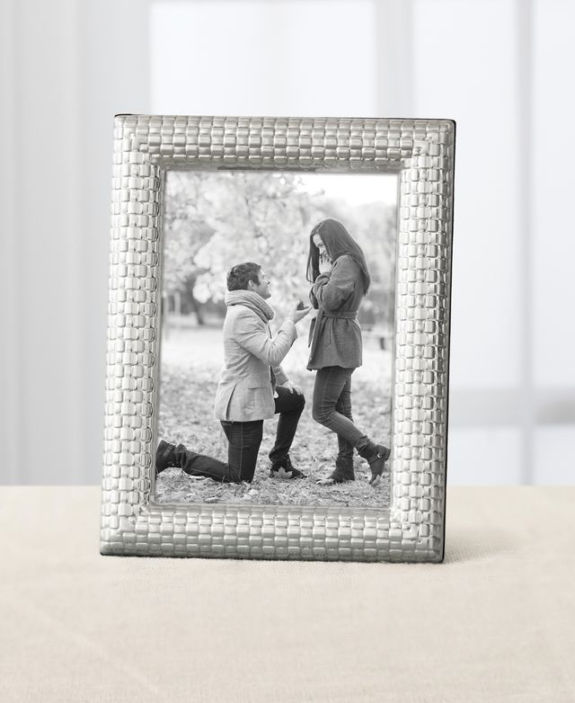 Reed & Barton Watchband Silver Photo Frame, 5" x 7"