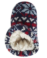 Dearfoams Kid's Fairisle Baby Bear Warm Up Bootie