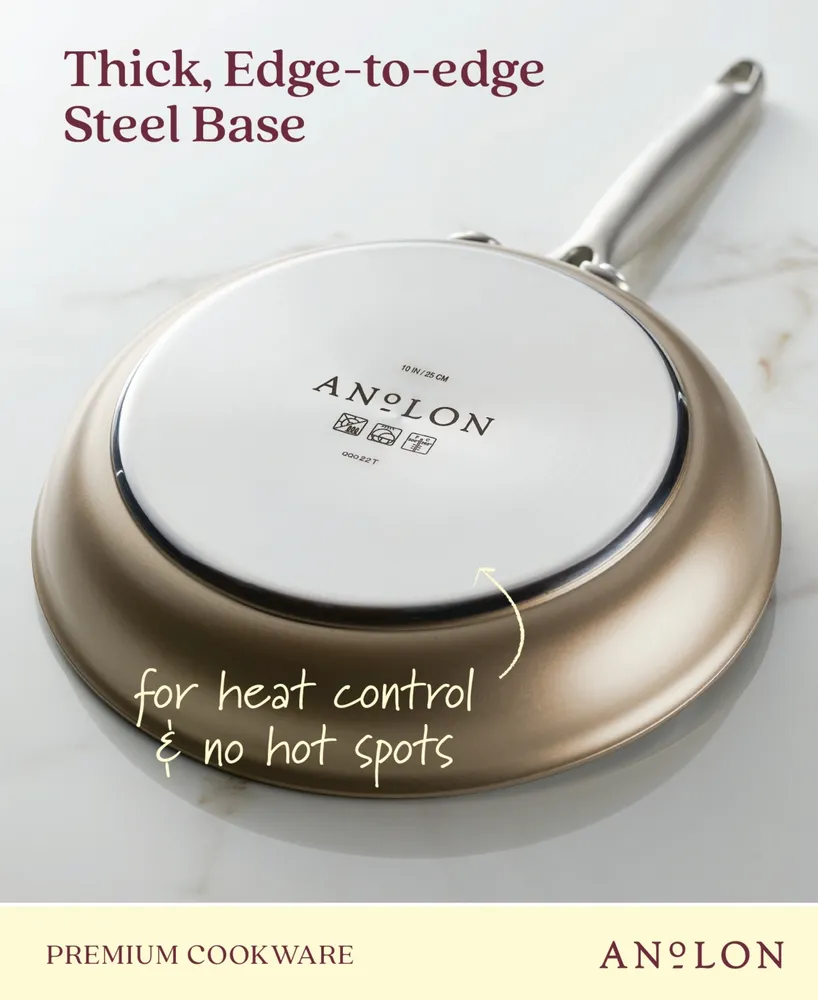 Anolon Ascend Hard Anodized Nonstick Cookware Set, 10 Piece