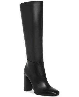 Steve Madden Women's Ally Wide-Calf Block-Heel Dress Boots