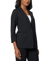 Jones New York Women's One Button Compression Rolled Sleeve Jacket