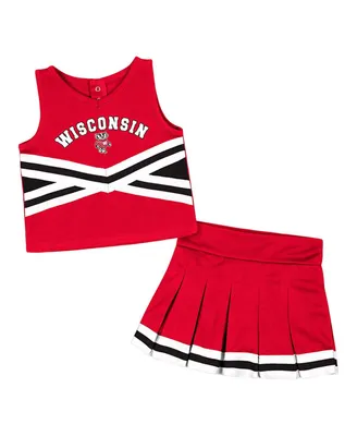 Toddler Girls Colosseum Red Wisconsin Badgers Carousel Cheerleader Set