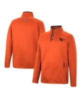 Men's Colosseum Orange Oregon State Beavers Rebound Quarter-Snap Jacket