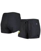 Women's Colosseum Heather Black Oregon Ducks Simone Core Shorts