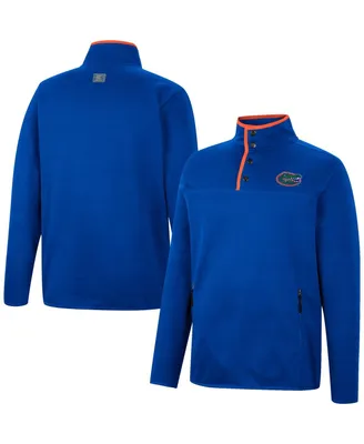 Men's Colosseum Royal Florida Gators Rebound Quarter-Snap Jacket