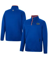 Men's Colosseum Royal Florida Gators Rebound Quarter-Snap Jacket