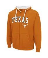 Men's Colosseum Texas Orange Longhorns Big and Tall Full-Zip Hoodie