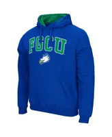 Men's Colosseum Blue Florida Gulf Coast Eagles Arch & Logo Pullover Hoodie