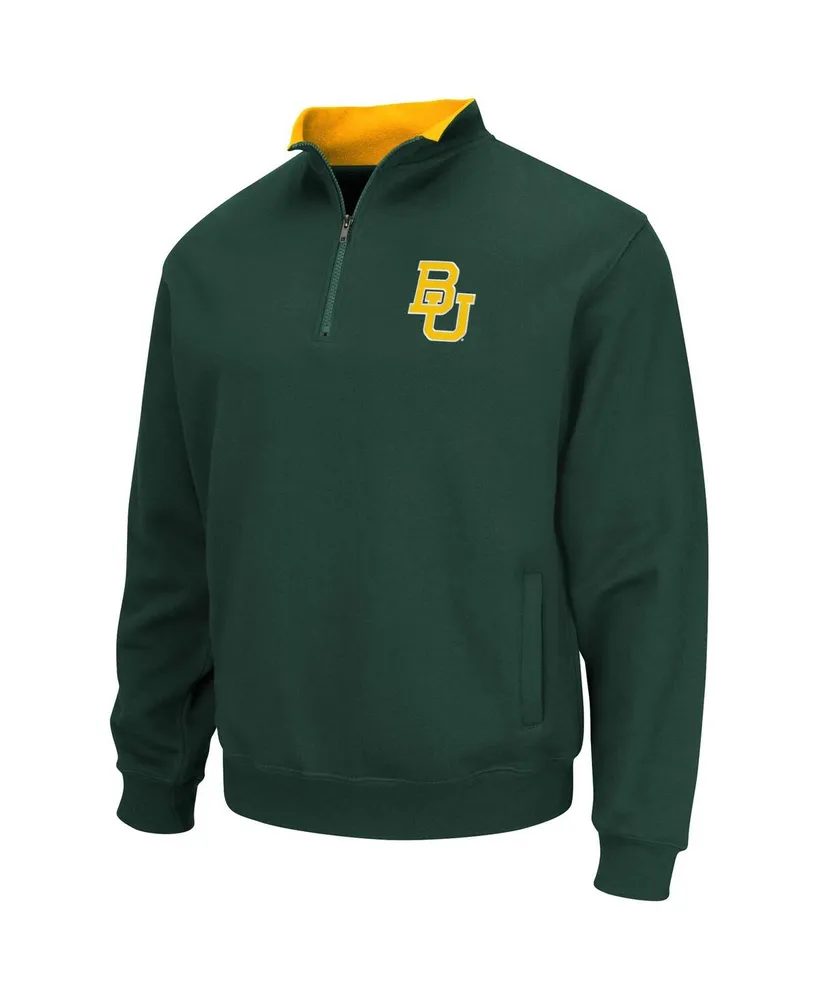 Men's Colosseum Green Baylor Bears Tortugas Quarter-Zip Sweatshirt