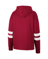 Men's Colosseum Crimson Oklahoma Sooners Lace-Up 4.0 Pullover Hoodie