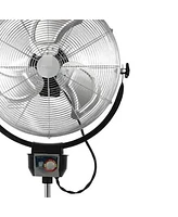 Optimus 20" Industrial Grade Hv Oscillating Stand Fan w/ Chrome Grill