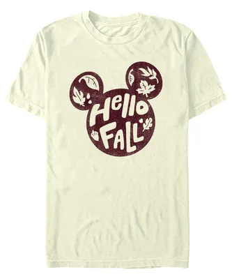 Fifth Sun Men's Mickey Classic Hello Fall Short Sleeves T-shirt