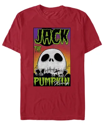 Fifth Sun Men's Nightmare Before Christmas Jack Big Skull Short Sleeves T-shirt