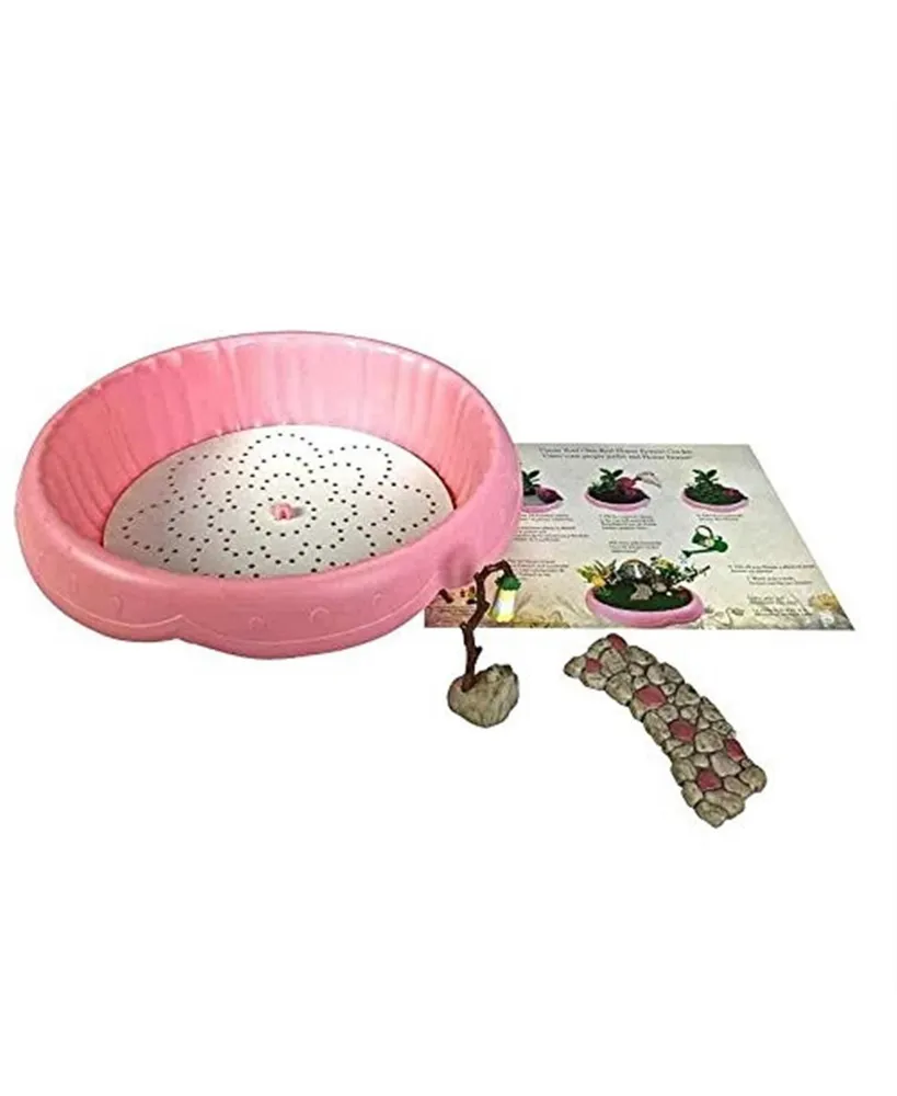 Flower Fairies Secret Garden Pink Planter Kit w/Pathway & Lantern