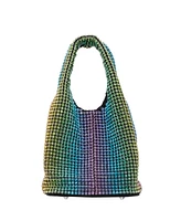 Nina Women's All Over Crystal Satchel Bag
