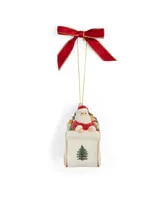 Christmas Tree Santa in Sleigh Ornament