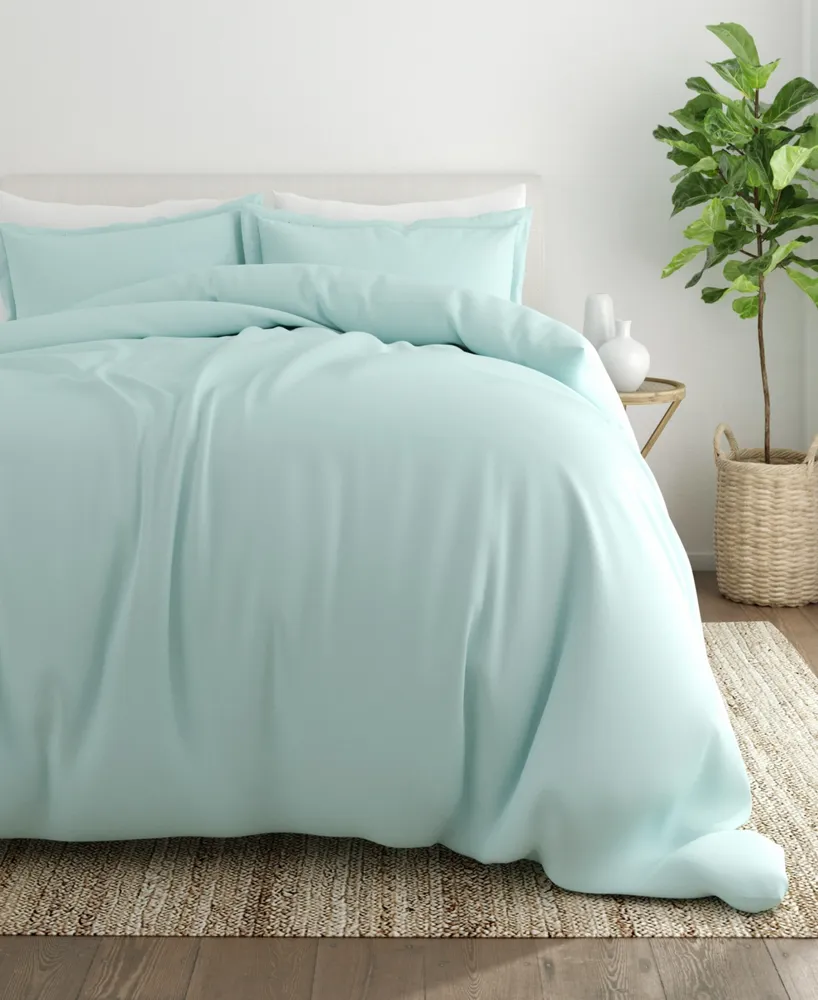 ienjoy Home Double Brushed Solid Duvet Cover Set