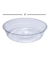 Curtis Wagner Vinyl Planter Pot Saucer, Clear, 4in Pack of 1