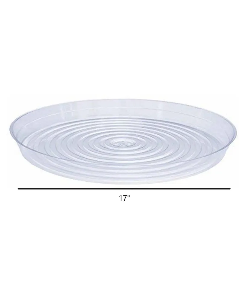 Curtis Wagner Plastics Vinyl Plant Saucer, Clear, 16-Inch Diameter