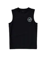 Toddler, Child Boys Black Surf Sustainable Sleeveless Rash Top