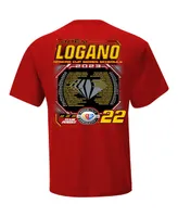 Men's Team Penske Red Joey Logano 2023 Nascar Cup Series Schedule T-shirt