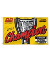 Wincraft Joey Logano 2022 Nascar Cup Series Champion On Track Celebration 3' x 5' One-Sided Flag