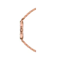 Roma Swiss Rose Gold Plated Ladies 30mm Watch - White Dial