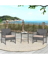 WestinTrends 3-Piece Outdoor Patio Conversation Set