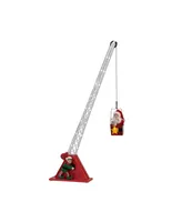 44" Santa's Christmas Crane Holiday Decor