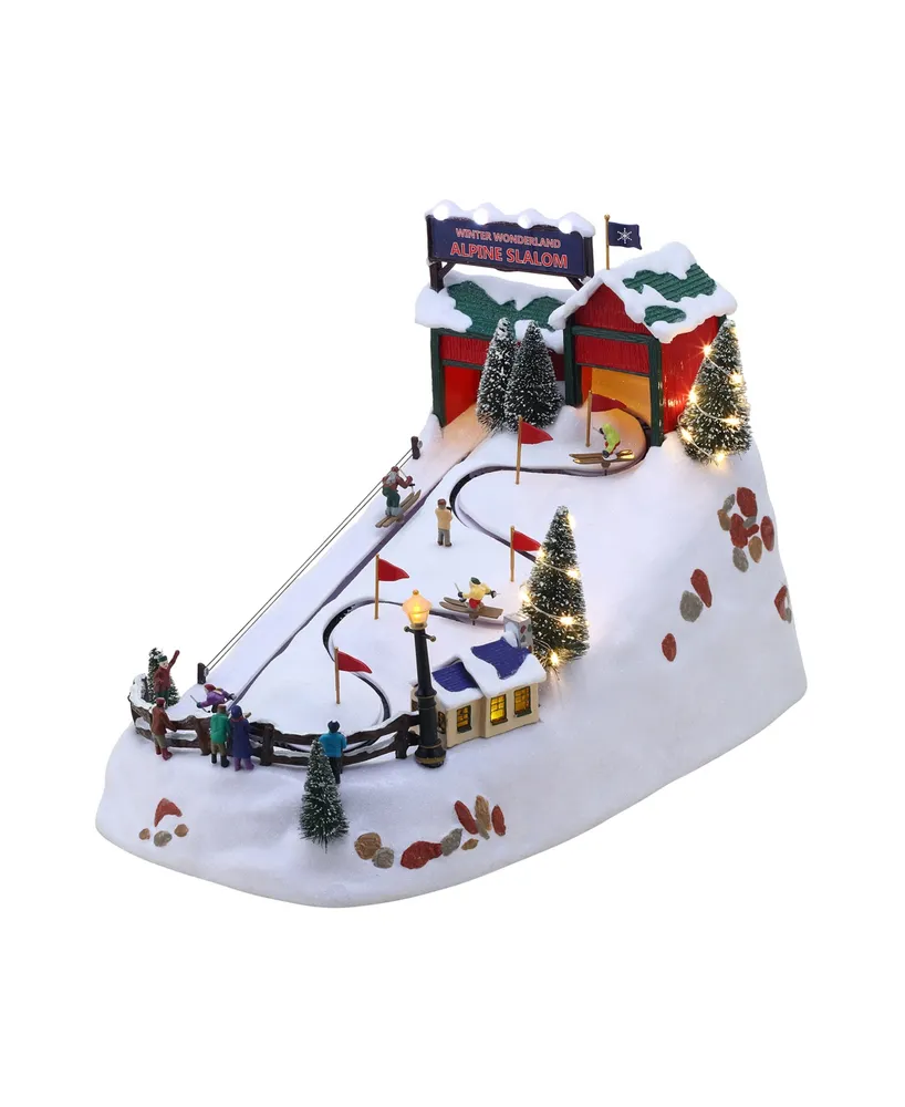 14.75" Winter Wonderland Alpine Slalom Holiday Decor