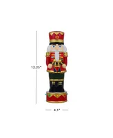 12.25" Nostalgic Ceramic Nutcracker Holiday Decor