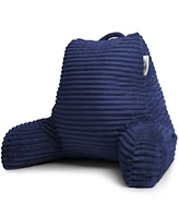Nestl Cut Plush Striped Reading Pillow with Arms