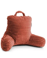 Nestl Cut Plush Striped Reading Pillow with Arms