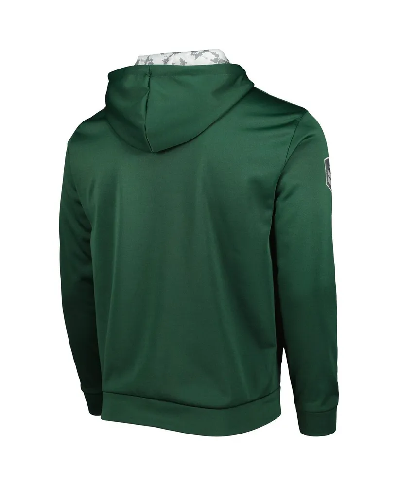 Men's Colosseum Green Michigan State Spartans Oht Military-Inspired Appreciation Team Color Pullover Hoodie