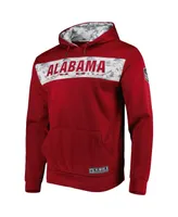 Men's Colosseum Crimson Alabama Tide Oht Military-Inspired Appreciation Team Color Pullover Hoodie