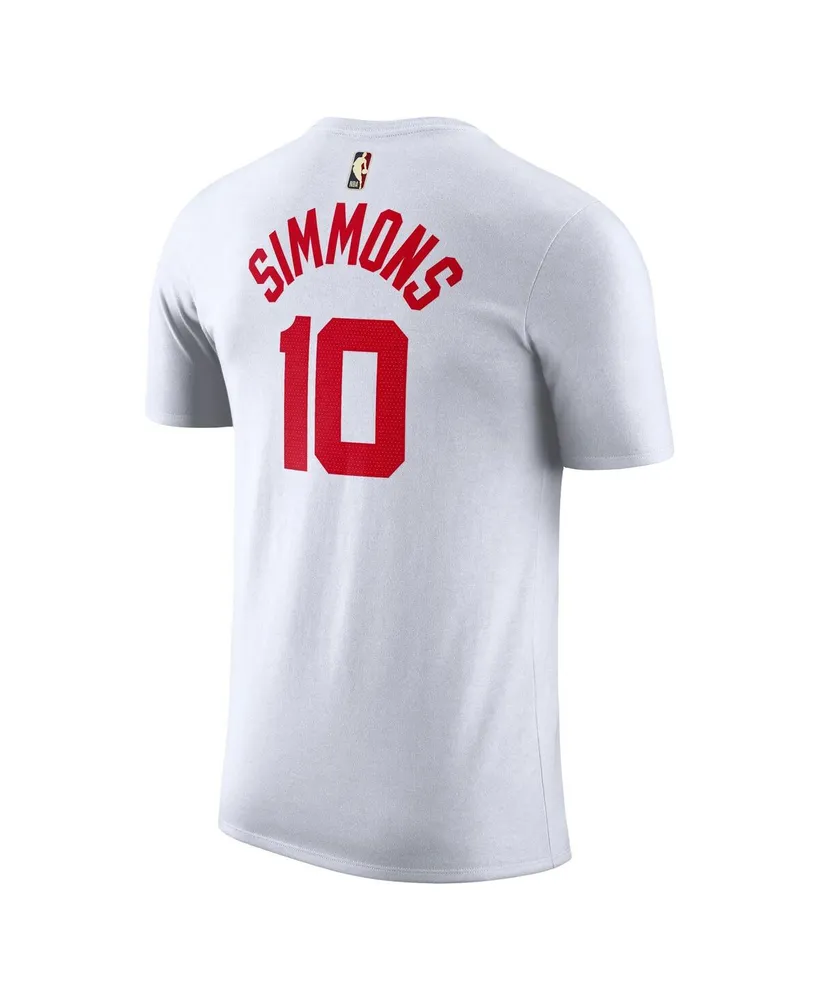 Men's Nike Ben Simmons White Brooklyn Nets 2022/23 Classic Edition Name and Number T-shirt