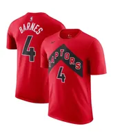 Men's Nike Scottie Barnes Red Toronto Raptors Icon 2022/23 Name and Number Performance T-shirt