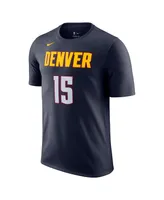 Men's Nike Nikola Jokic Navy Denver Nuggets Icon 2022, 23 Name and Number T-shirt