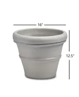 Crescent Garden Brunello Classic Planter Inch Weathered Concrete